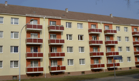 Geschosswohnungsbau Haus 1, Deutschland - Frontansicht